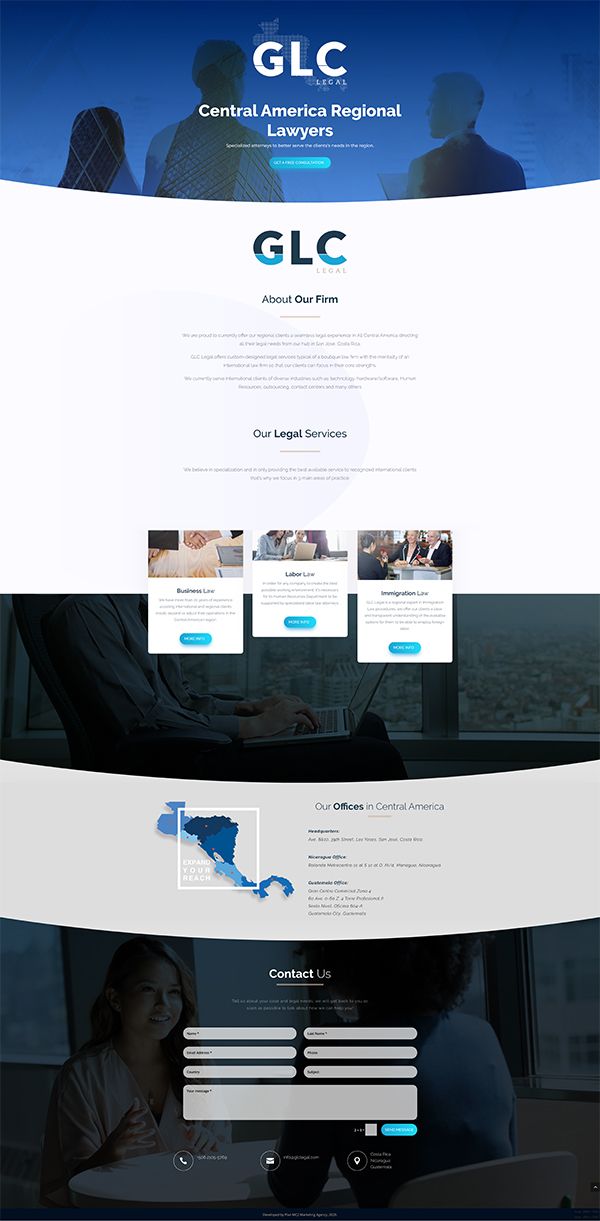 pagina web glc legal centroamerica