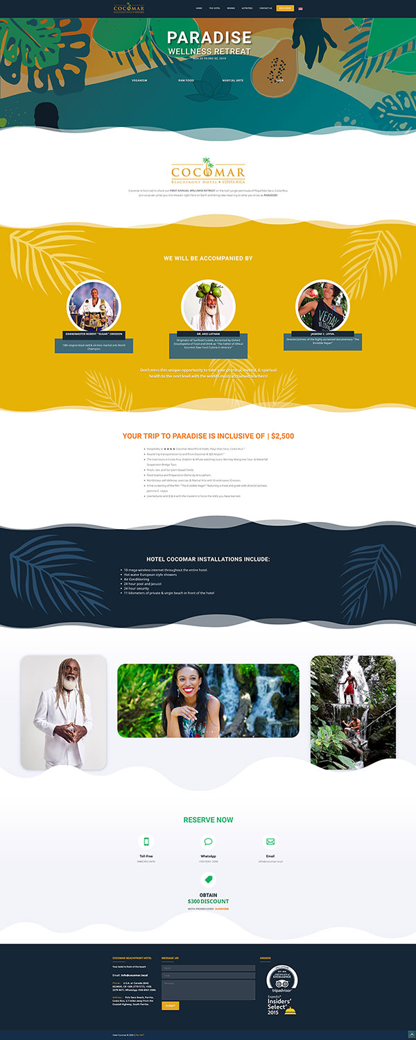 cocomar landing page