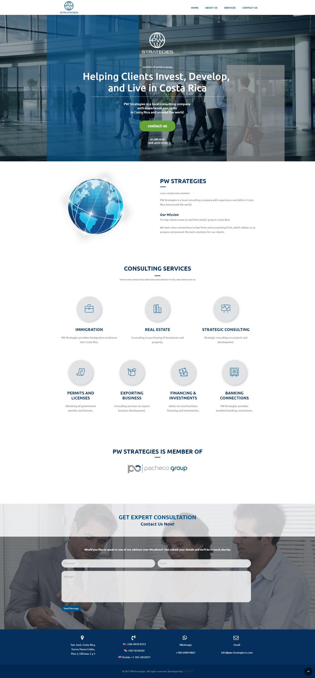 pw strategies sitio web